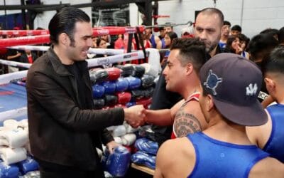 El subsecretario que es promotor de box